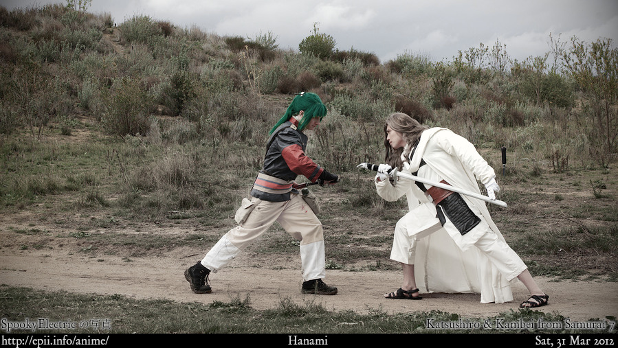 Cosplay  Picture: Samurai 7 - Katsushiro and Kambei 3109