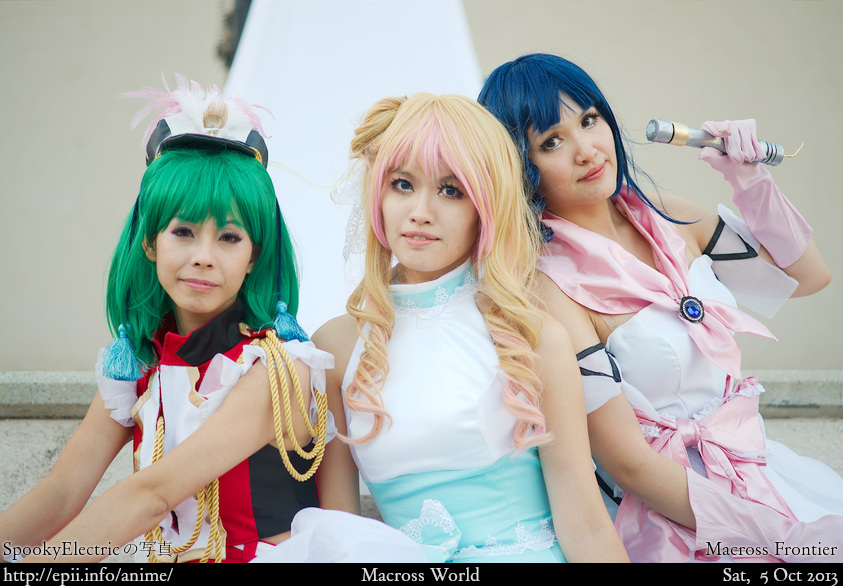 Cosplay  Picture: Macross Frontier - Ranka, Sheryl and Minmay 2353