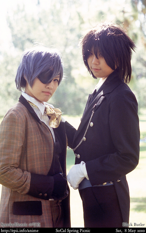 Black Butler cosplay shows Ciel and Sebastian's relationship